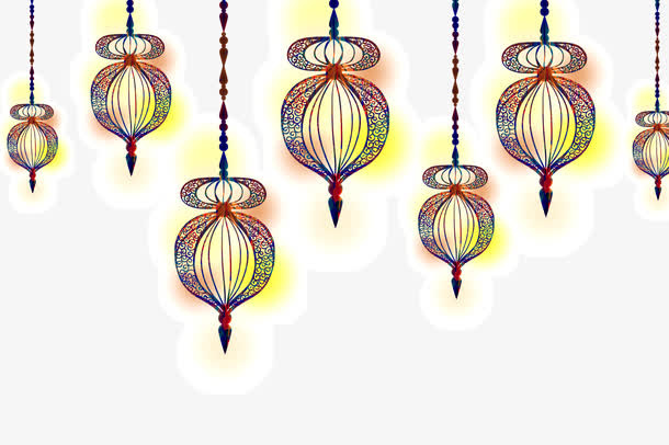 矢量装饰吊灯免抠