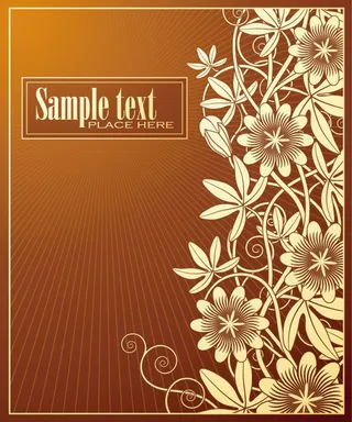 花纹边框空间线条海报背景素材高清