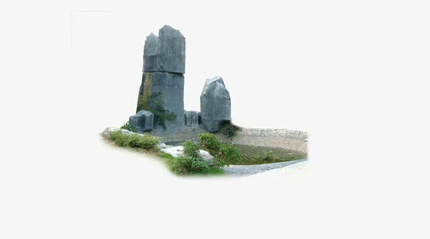 山水画风景免抠