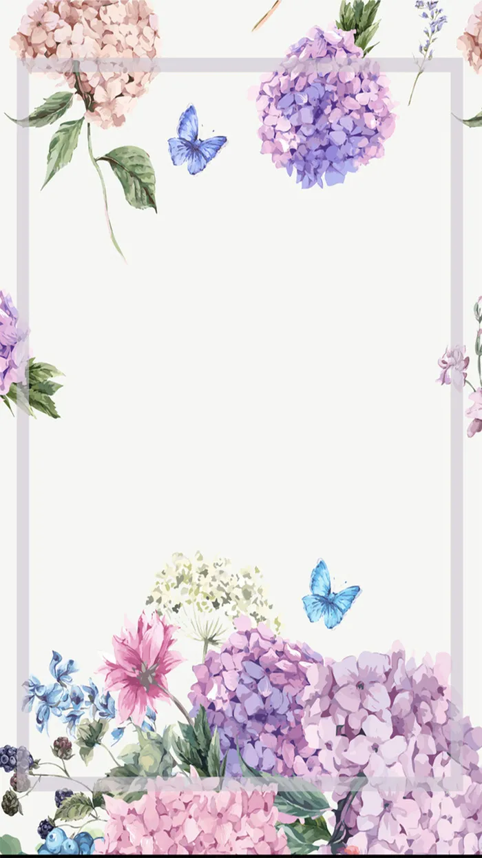 花瓣圈边构成H5素材高清