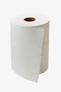 白色圆形带皱纹的卷纸实物免抠