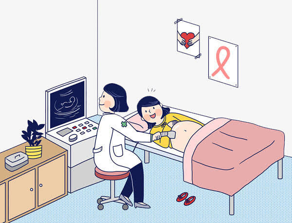 水彩孕妇免抠