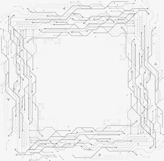 灰色科技感几何线条免抠