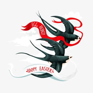 双飞的燕子免抠