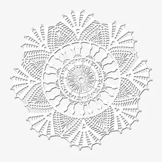 蕾丝花纹花边雪花花纹免抠
