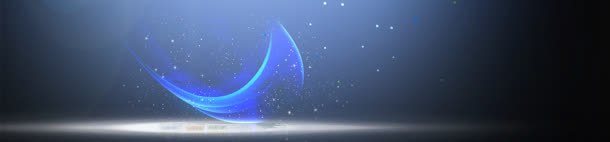 蓝色星光背景banner