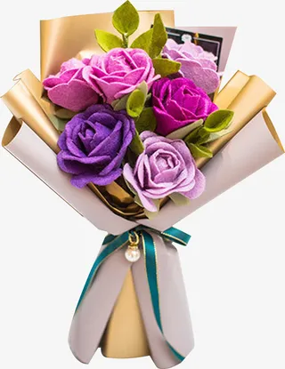 手工DIY花束免抠