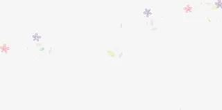 紫色春天花朵美景模糊免抠