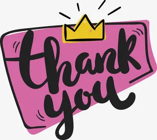 手绘枚红色感谢你免抠