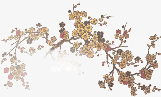 盛开的梅花免抠
