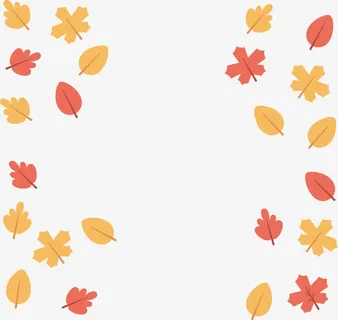 秋天落叶边框免抠 秋天落叶边框免抠