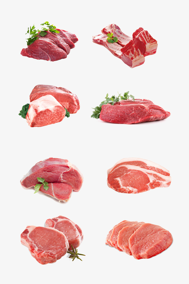新鲜猪肉高清图免抠