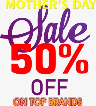 矢量母亲节销售广告词免抠