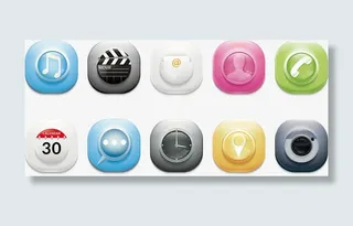 矢量手机图标应用免抠