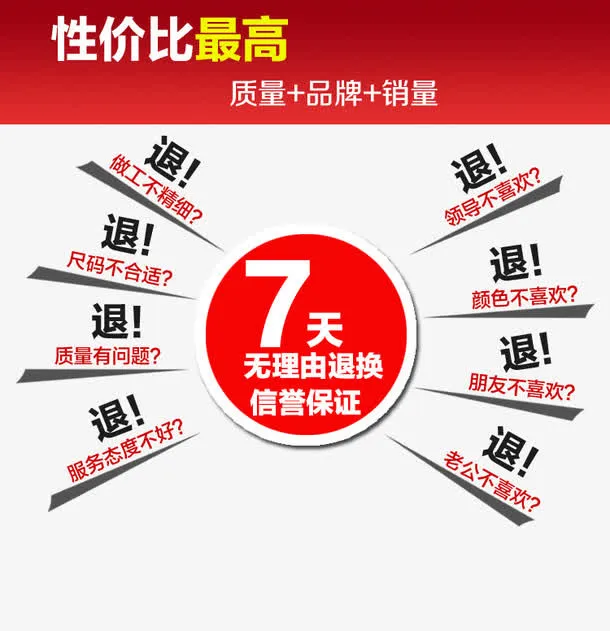 七天无理由退换字体排版免抠