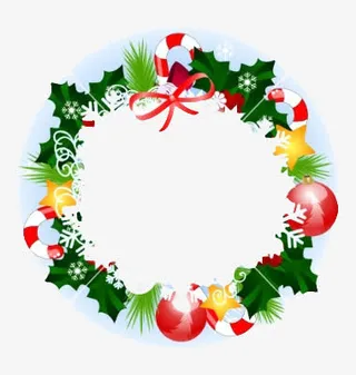 圣诞节边框免抠