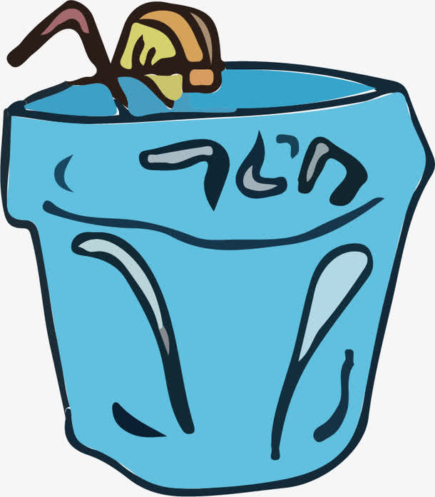 卡通抽象夏日饮品简笔画免抠