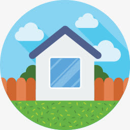 家房子带阴影logo图标免抠