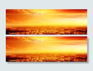 万家灯火背景高清