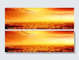 万家灯火背景高清