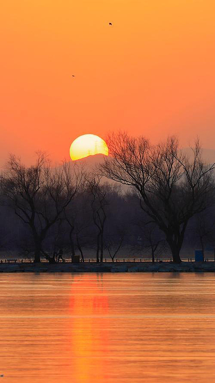 夕阳西下一片红高清