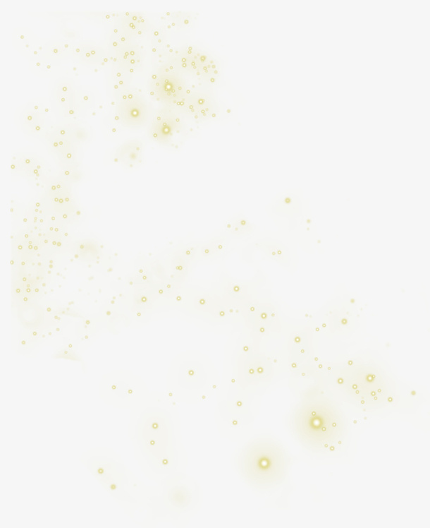 黄色斑点烟雾漂浮素材免抠