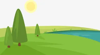 空气清新的郊外免抠