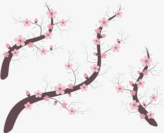 春天粉色浪漫桃花免抠