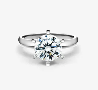 一颗钻戒实物简图免抠