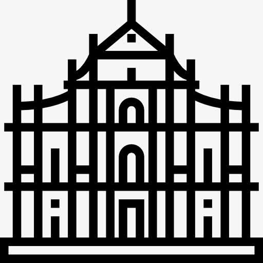 澳门圣保罗大教堂图标免抠