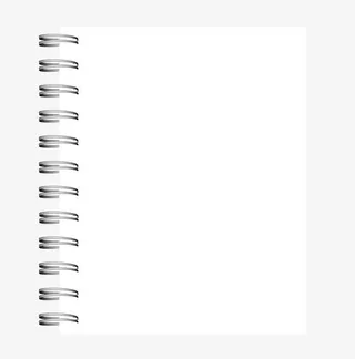 书本装订线性螺旋素材免抠