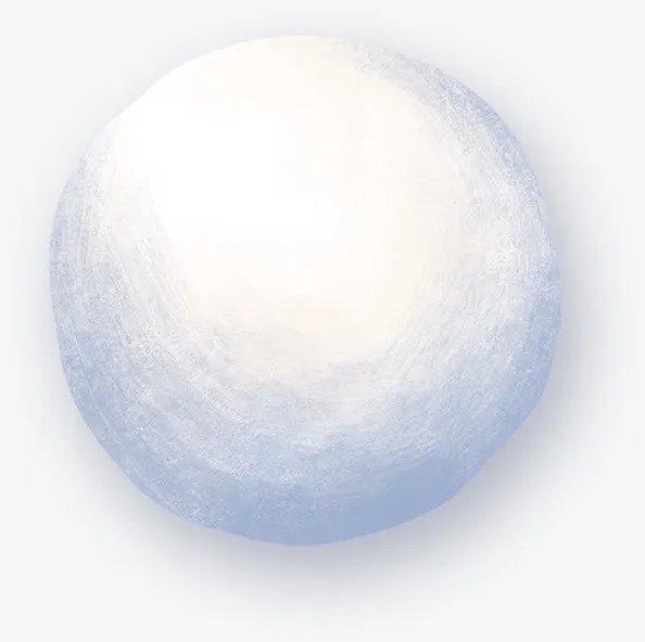 白色，雪球，圆形免抠