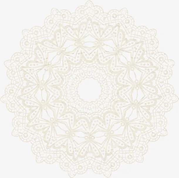 蕾丝图案免抠