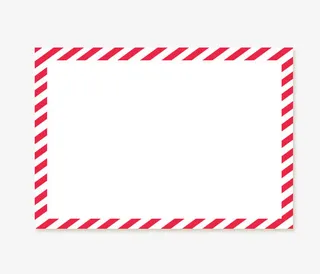 红色条纹边框免抠
