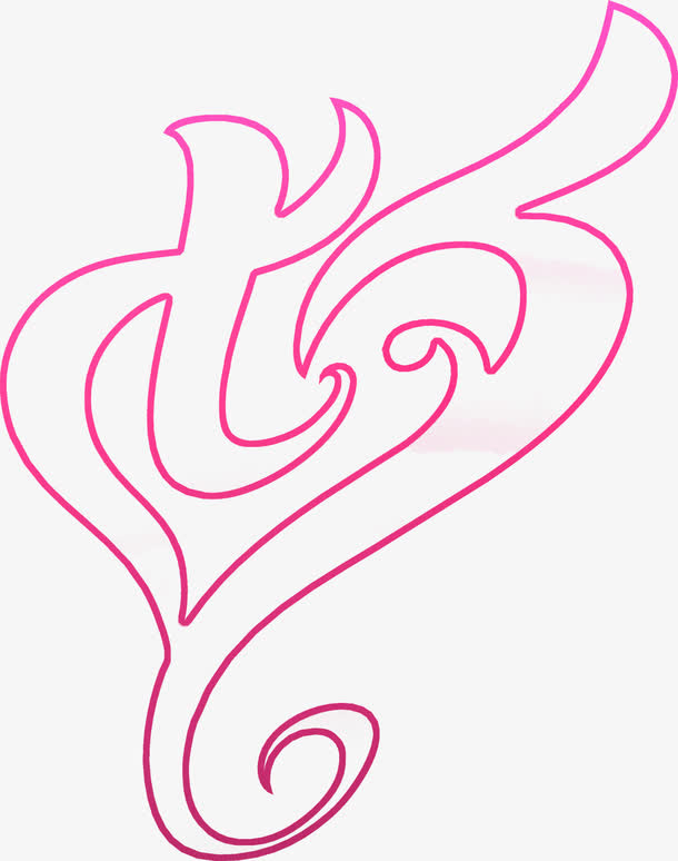 七夕简笔字体设计免抠