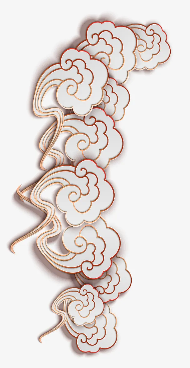 春节 传统 国潮 祥云免抠