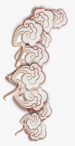 春节 传统 国潮 祥云免抠