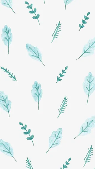 手绘蓝色树枝背景