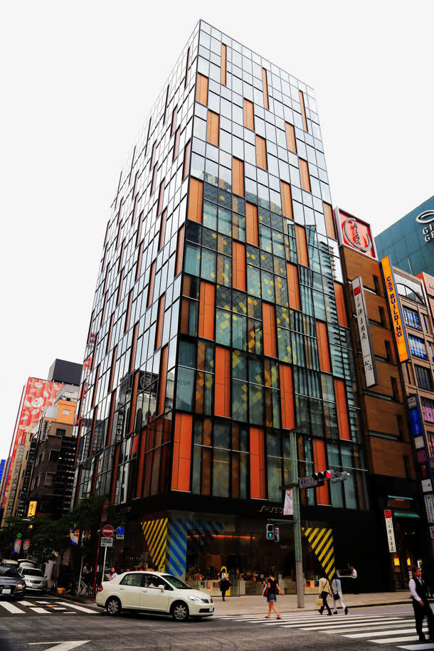 东京银座特写免抠