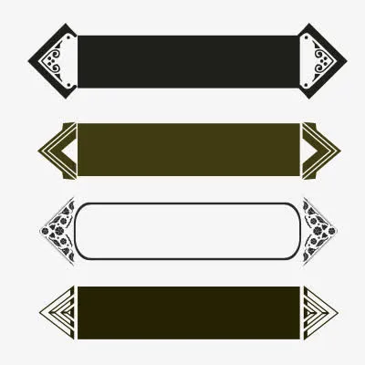 铅笔状填写文字边框免抠