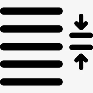 线间距的文本图标免抠
