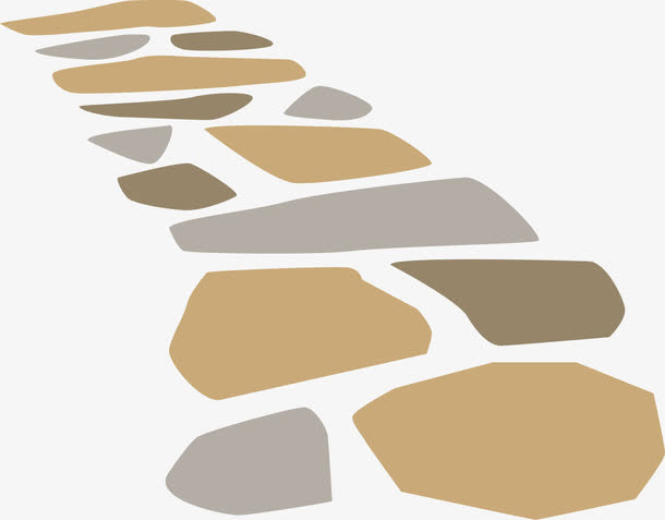 鹅卵石路面免抠