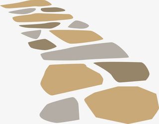 鹅卵石路面免抠