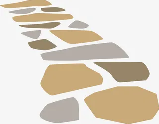 鹅卵石路面免抠