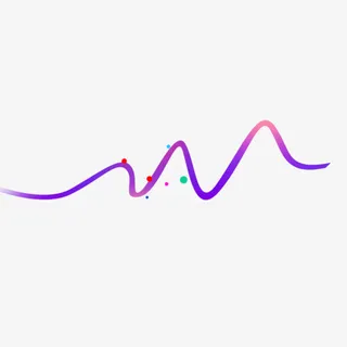 飘浮，线，渐变，装饰-1免抠