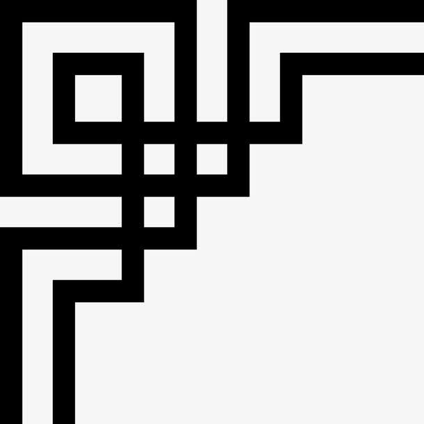 矢量回型窗花图免抠