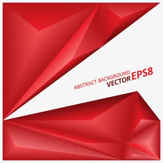 红色立体商务背景矢量
