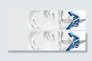 科技主题banner背景免抠