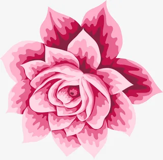 粉色水彩花朵免抠