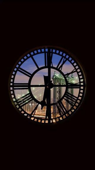 黑色钟表背景高清